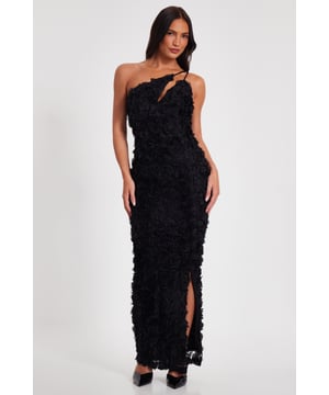 - Asymmetric neckline - 3d floral detail - Cut out detail - Zip closure - Model height: 5'6" - Model wears uk 8 / us 4 / eur 36 - Always check the wash care label - Cool hand wash with mild detergent