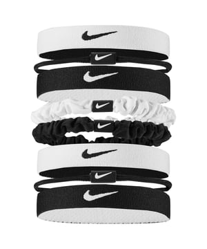 8er-Pack. Marke: Nike. Silikon. Länge: 21 cm. Breite: 10 cm. Höhe: 2 cm. GSM (Gramm pro Quadratmeter): 28. Design: Geriffelter Effekt, Swoosh. Elastisch, Stretch. Passform: Komfortabel.