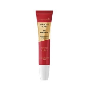 Hidrata, trata y da brillo con Max Factor Miracle Pure Lip Enhancer, un bálsamo labial hidratante con un acabado brillante. Clínicamente comprobado para proporcionar hasta un 85% más de hidratación en los labios*. Formulado con aceite de jojoba y tripeptidos para un tratamiento que mejora la apariencia de los labios, dejando los labios al natural rejuvenecidos después de solo 2 semanas**. Disfruta del aplicador curvado de silicona para un deslizamiento perfecto y una sensación acolchonada. Elige entre siete tonos luminosos, incluyendo un tono transparente universal que también se puede usar como una mascarilla nutritiva para los labios durante la noche.*Estudio clínico, 34 participantes**Estudio de consumidores, 115 participantes
