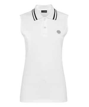 Comprueba la comodidad de este polo sin mangas, ideal para un partido de tenis o en un campo de golf.   Máxima comodidad gracias a la flexibilidad natural del piqué de algodón.   Cuello abotonado con logotipo   Cuello con punta de punto elástico   Parche engomado con el Tigre cosido a la izquierda del pecho sobre el estampado brillante Tiger Scratch   Dobladillo inferior cosido a dos agujas   Ajuste de la figura