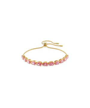 This dazzling Bracelet for Women from Swarovski is the perfect gift to spoil yourself or a loved one. The Bracelet is made out of Gold Plated Metal, colored Gold at Length: 24 cm weighing in at  grams with a Width of 0.4 cm at its widest point. The Swarovski 'Matrix Pear' Women's Gold Plated Metal Bracelet - Gold 5707187 is delivered in a stunning gift box and carries a two year warranty.