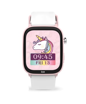 This Ice Watch Ice Smart Junior 3.0 - Find My - Pink - White Digital Watch for Girls is the perfect timepiece to wear or to gift. It's Pink  Rectangular case combined with the comfortable White Silicone watch band will ensure you enjoy this stunning timepiece without any compromise. Operated by a high quality Quartz movement and water resistant to 5 bars, your watch will keep ticking. A world first: connected children and a geolocatable watch  Patent : FR2502521  Ice-Watch unveils a unique innovation on the market: the ICE smart junior 3.0 Find My, a connected, geolocatable watch designed for children. This Digital watch has a calendar function: Day-Date as well as a Bluetooth , Stop Watch , Heart rate monitor , Apple Find My and Alarm High quality White Silicone strap with a secure Buckle, measuring 19 cm in length and 21 mm in width Case measurement: 35 X 42 mm,case thickness: 11 mm, case colour: Pink and dial colour: Multicolour