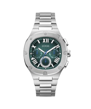 Dit Guess Heren horloge beschikt over een Quartz binnenwerk. De kast (42 mm mm) is vervaardigd uit RVS (Zilverkleurig) en heeft een Mineraalglas. De band is Zilverkleurig RVS. Dit horloge uit de Guess Headline reeks is een mooi en tijdloos geschenk. Verras jezelf of iemand anders met dit cadeau. Bovendien geniet u hierbij van 2 jaar garantie tegen alle fabricagefouten.