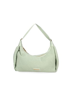 Damesschoudertas met ritssluiting. één met ritssluiting en één open binnenzak. afwezige externe zakken. verstelbare en afneembare schouderband. In PU-handvat. een binnencompartiment.  extern materiaal. 100% polyester binnenkant. Afmetingen: 30x22x10 cm. Modeproduct