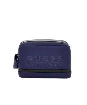 Tasche Guess Est 1981 Homme Blau Polyurethan. Authentisches Gepäck der Marke Guess – Streetwear-/Sportswear-Design von Guess – Guess für Herren modebewusst, perfekt für den Alltag – Die blaue Tasche von Guess lässt sich hervorragend mit Ihrem restlichen Kleiderschrank kombinieren – komfortables Polyurethan-Material – klassisch – Est 1981 –