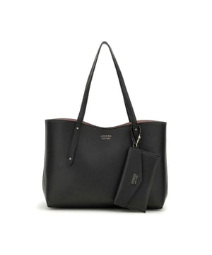 Guess Brenton Handtasche für Damen Schwarz Polyurethan. Authentisches Gepäck der Marke Guess - Streetwear/Sportswear-Design von Guess - Guess für Damen, modisch, perfekt für den Alltag - Schwarze Guess Handtaschen lassen sich hervorragend mit dem Rest Ihrer Garderobe kombinieren - bequeme Polyurethan-Materialien - klassisch - Brenton -