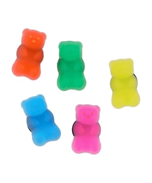 Crocs Añade un poco más de brillo a tus zapatos favoritos con este juego de accesorios con clip. Colores: Multicolor - Paquete de 5 ositos de caramelo.