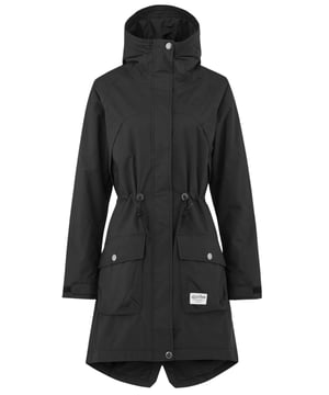 De parka 'TESDAL' van Kari Traa voor dames biedt uitgebreide bescherming en comfort. Uitgerust met een capuchon en een kinbescherming, biedt hij bescherming tegen wind en weer. De rits en de verstelbare manchetten zorgen voor een individuele pasvorm. Praktische insteekzakken, borstzakken en een binnenzak bieden voldoende opbergruimte. De parka is warm gevoerd, wind- en waterafstotend en beschikt over een verstelbare taille en een gespleten zoom aan de achterkant. Een logo-opdruk maakt het ontwerp stijlvol af.