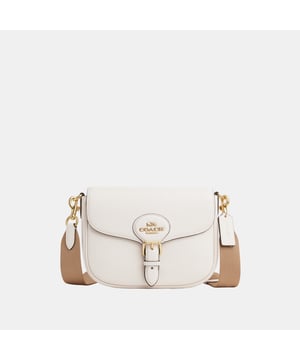 Lux Pebble Leather Amelia Saddle Bag