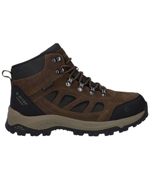 Die Hi-Tec Bandera Expedition Mid Stiefel sind für ernsthafte Outdoor-Leistung mit ganztägigem Komfort konzipiert. Mit einem strapazierfähigen Wildleder- und atmungsaktiven Mesh-Obermaterial ausgestattet, wurden diese Stiefel entwickelt, um Ihre Füße kühl und geschützt zu halten. Eine Dri-Tec wasserdichte Membran sorgt dafür, dass Ihre Füße bei nassen Bedingungen trocken bleiben, während das Ghillie-Schnürsystem mit rostfreien Beschlägen einen sicheren, verstellbaren Sitz gewährleistet. 

Für zusätzlichen Komfort verfügen die Stiefel über einen gepolsterten Schaft und eine Zunge, und die abriebfesten Fersen- und Zehenkappen schützen vor rauem Gelände. Ein leichter, haltbarer Gabelschaft erhöht die Stabilität und Flexibilität, während die stoßdämpfende CMEVA-Zwischensohle und das herausnehmbare, geformte EVA-Fußbett langanhaltende Dämpfung bieten. Die M-D Traction Außensohle sorgt für überlegenen Grip, egal ob Sie bergauf oder bergab gehen.

Mit einem breiten Schnitt (E-Breite) für zusätzlichen Platz und Komfort ist der Bandera Expedition ein vom Duke of Edinburgh's Award empfohlener Wanderschuh und damit eine ideale Wahl sowohl für erfahrene Wanderer als auch für neue Abenteurer.

- Strapazierfähiges Wildleder und atmungsaktives Mesh-Obermaterial
- Dri-Tec wasserdichte Membran hält die Füße trocken
- Ghillie-Schnürsystem mit rostfreien Beschlägen
- Gepolsterter Schaft und Zunge für Komfort
- Abriebfeste Fersen- und Zehenkappen
- Leichter Gabelschaft für Stabilität und Flexibilität
- CMEVA-Zwischensohle und herausnehmbares EVA-Fußbett für Dämpfung
- M-D Traction Außensohle bietet exzellenten Grip
- Breite (E-Breite) für zusätzlichen Komfort
- Hi-Tec Branding