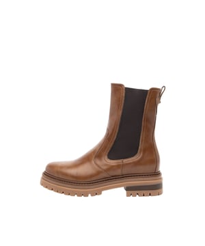 Ontdek de elegante bruine Chelsea-boots voor dames van Nero Giardini, die overtuigen met praktische elastische inzetten en een zijrits voor eenvoudig aan- en uittrekken. De uitneembare binnenzool en de gevoerde voetbed zorgen voor optimaal comfort, terwijl de hoogwaardige bovenmaterialen en het merkdetail achterop de schoen een luxe uitstraling geven. Aan trektappen maken het aan- en uittrekken nog gemakkelijker. De stabiele blokhak van 4 cm en de versterkte hiel bieden een prettige hoogte en extra ondersteuning. De antislip zool zorgt voor een veilige stand op verschillende ondergronden. Geproduceerd in Italië, staan deze boots voor de hoogste kwaliteit en exclusieve stijl.