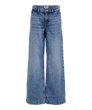 Deze stijlvolle flared jeans van denim is een echt trendstuk! Met zijn wijde pijp en losse pasvorm zorgt hij voor een casual look en hoog draagcomfort. De klassieke ritssluiting met knoop en de ceintuurlussen bieden je veelzijdige stylingmogelijkheden. De trendy 5-pocket-stijl maakt de broek niet alleen praktisch, maar geeft ook een tijdloze uitstraling. Een geweven label aan de binnenkant rondt het ontwerp subtiel af. Perfect te combineren met sneakers of boots - voor een coole look die altijd past!