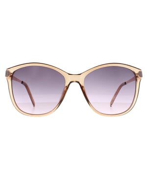 Guess Square Womens Shiny Beige  Bordeaux Gradient GF6104  Sunglasses Turn up the glam with the Guess GF6104 sunglassesï¿½where sleek design meets everyday edge. With their bold, oversized shape and modern detailing, these shades channel runway confidence with street-ready appeal. Featuring high-quality lenses for full UV protection and lightweight frames for all-day wear, the GF6104 blends fashion and function effortlessly. Signature Guess accents complete the look, making these sunnies your go-to accessory for bold style under the sun.