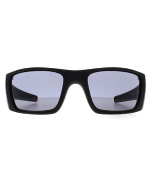 Oakley Wrap Mens Matte Black Grey Fuel Cell  Sunglasses is another chunky classic similar to the Gascan but with tweaked sleeker arms and wrap around styling that is the new must-have Oakley