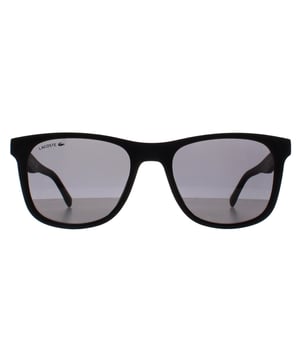 Lacoste Rectangle Unisex Matte Black  Grey L929SE  Sunglasses are a classic rectangle style crafted from lightweight acetate. The iconic Lacoste logo features on the slender temples for brand authenticity.