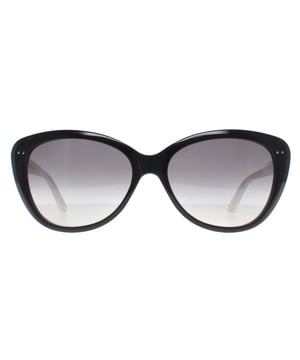 Kate Spade Butterfly Womens Black Cream Grey Gradient Angelique/S US  Sunglasses Step into effortless elegance with these Angelique sunglasses. Crafted for those who blend fashion with confidence, these shades feature a bold yet refined silhouette that flatters every face shape. The sleek sunglasses pairs a modern transparent frame with subtly tinted lenses, delivering a cool, contemporary vibe. Designed with lightweight materials and premium UV protection, the Angelique/S ensures comfort and clarityï¿½whether you're strolling city streets or lounging poolside. A perfect fusion of high fashion and everyday wearability.