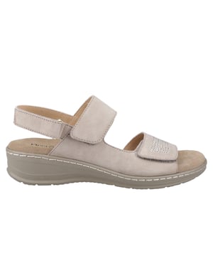 Shine through the summer with this stylish sandal from Fleet and Foster, designed to bring sparkle, comfort, and ease to every step. Adorned with elegant gem embellishments, this sandal features soft leather uppers and triple touch-fastening strapstwo across the front and one at the heelfor a secure, adjustable fit. A cushioned memory foam footbed cradles your feet in comfort, making it the perfect pick for warm-weather outings where style meets support.
 - Soft leather uppers with sparkling gem details
 - Three hook-and-loop straps for a flexible, personalised fit
 - Memory foam footbed for all-day cushioned comfort
 - Lightweight, stylish design ideal for summer wear