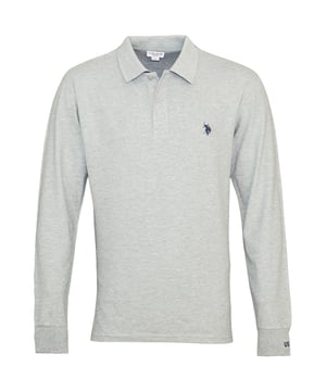 Prachtig langarmshirt met polokraag, geborduurde poloreiter en ribgebreide afwerkingen.