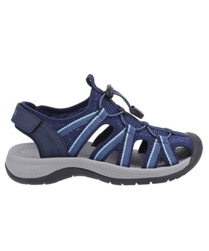 Cotswold Shoes bietet eine Damensandale für den Sommer. Mit einem Käfigobermaterial und Schnellverschluss. Mit einem Knöchelklettverschluss, um eine individuelle Passform zu ermöglichen.