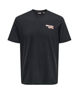 Das Only & Sons T-Shirt für Herren ist der ideale Alltagsbegleiter, der sich durch minimalistisches Design und erstklassigen Tragekomfort auszeichnet. Das einfarbige T-Shirt mit Rundhalsausschnitt bietet eine klassische Passform, die in keiner Garderobe fehlen sollte. Der Frontprint verleiht dem T-Shirt einen modernen Touch, während der Verzicht auf einen Backprint das Shirt subtil und vielseitig macht. Die kurzen Ärmel machen es zum perfekten Begleiter für wärmeres Wetter. Aus hochwertigen Materialien gefertigt, garantiert dieses T-Shirt langanhaltenden Komfort und eine erstklassige Passform, die den ganzen Tag über bequem bleibt.