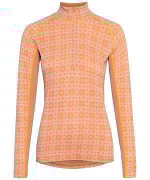 De aansluitend gesneden Rose Light Baselayer Half Zip van Kari Traa voor dames is de ideale functionele onderkleding. Het beschikt over een halflange rits aan de voorkant, raglanmouwen en een hoge kraag voor extra comfort. Het materiaal is thermo-actief en warmteopslag, perfect voor koude dagen. Een vrouwelijk patroon en de smalle pasvorm zorgen voor een stijlvolle uitstraling. Het verlengde rugpand biedt extra bescherming en warmte. Perfect voor actieve vrouwen die functionaliteit en stijl willen combineren.