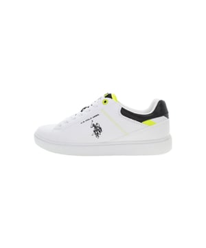 Zapatillas U.S. POLO ASSN. para hombres. Elegantes y deportivas al mismo tiempo. Las zapatillas se atan clásicamente con cordones de textil. La almohadilla es cálida y suave. La suela es de goma resistente. El logotipo de la marca es discreto pero bien visible.
