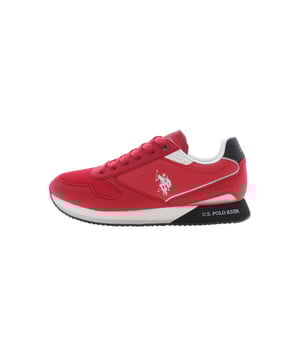 U.S. POLO ASSN. Zapatilla para hombres. Elegante y deportiva al mismo tiempo. Las zapatillas se atan clásicamente con cordones de textil. La acolchadura es cálida y suave. La suela es de goma resistente. El logo de la marca es discreto pero bien visible.