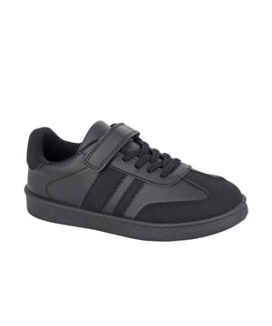 Get your little one ready for comfort and style with the Dek Opsrey Kids Trainers. Featuring an all-black PU upper, these trainers offer a sleek, modern look thats perfect for any adventure. The touch fastening/elastic lace design makes them easy to put on and take off, ensuring a snug and secure fit with no hassle.
 Inside, the textile sock and lining provide soft and breathable comfort, keeping feet fresh all day long. The sturdy black PVC sole offers great durability and traction, providing support for all kinds of play. Whether for school, playtime, or casual outings, the Dek Opsrey Trainers are the ideal choice for your active child!

- PU upper
- Touch fastening / Elastic lace-up closure
- Textile sock & lining
- Sturdy PVC sole