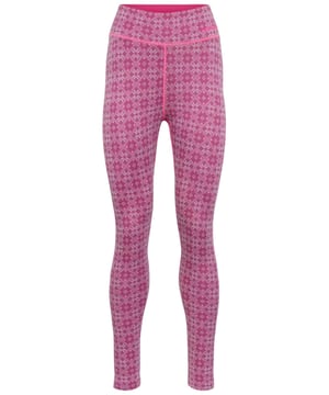 De thermounterwäsche 'ROSE LIGHT' van Kari Traa voor dames biedt optimaal comfort en functionaliteit. De lange onderbroek met elastische tailleband en hoge taille zorgt voor een perfecte pasvorm en extra warmte onder skibroeken of wandelbroeken. Het vrouwelijke, door het noorden geïnspireerde patroon en de contrastkleuren geven het een aantrekkelijke uitstraling. Het is ademend, geurremmend en temperatuurregulerend, waardoor het ideaal is voor sportieve outdoor-avonturen en lange dagen buiten. De vochtigheid wordt effectief naar buiten afgevoerd, zodat je ook bij inspanning droog blijft. Een must-have voor iedereen die ook bij koudere temperaturen actief wil blijven.