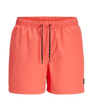 Met de zwembroek van Jack & Jones ben je helemaal klaar voor de zomer. Deze shorts bieden met hun Regular Fit en gemiddelde taillehoogte de ideale mix van comfort en stijl. De elastische tailleband met binnenkoord zorgt voor een veilige fit, terwijl de snel drogende materiaalkwaliteit snel zorgt voor droog draagcomfort. De handige achterzak biedt extra opbergruimte wanneer je naar het strand of naar het zwembad gaat. Gemaakt van hoogwaardige materialen, bieden deze zwembroeken de hele dag door een aangenaam draaggevoel, of je nu aan het relaxen bent of actief bent in het water.