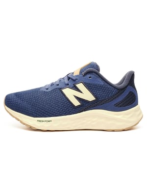 NEW IN  2025 MODEL & COLOUR 
 These womens New Balance Fresh Foam Arishi v4 running shoes feature a superior responsive midsole with fresh foam cushioning to provide outstanding comfort and a bounce back step while promoting a more natural movement. Whilst the breathable mesh upper with no-sew overlays keeps you on track to deliver a 5 star run time after time, these running shoes are a must have for any high performance footwear collection. 
NEW IN  2025 MODEL & COLOUR 
 - Textile upper
 - Fresh foam technology delivers superior cushioning
 - Lace-up closure for secure fit 
 - Superior padded ankle and heel support
 - Durable rubber outsole 
 - New balance branding throughout