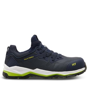 Experience the perfect blend of style, comfort, and safety with our innovative safety toe shoes, designed to look and perform like a running shoe. Ideal for warehousing, logistics, or transport, these shoes feature a wide profile composite toe for superior protection, a Wellmax puncture-resistant plate to safeguard against sharp objects, and eco-friendly REPREVE linings made from post-consumer plastic bottles. Enhanced visibility is provided by Beacon Mesh Reflective Technology, while the lightweight design reduces fatigue. The durable rubber outsole ensures excellent traction, and the CME midsole offers energy rebound for improved performance. With SRC rating for maximum slip resistance and a memory foam/PU footbed featuring ERP Pod Comfort Technology, these shoes deliver exceptional cushioning and support for those in warehousing, logistics, transport, and general trade.- Textile / leather upper
- Full lace closure
- Memory foam footbed
- Toe and heel pull loop for easy slip on wear
- CME midsole for bounce back energy
- Durable rubber outsole
- Hard Yakka branding