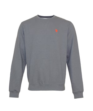 Wunderschöner Pullover mit Rundhals, aufgestickter Poloreiter und gerippten Abschlüssen.