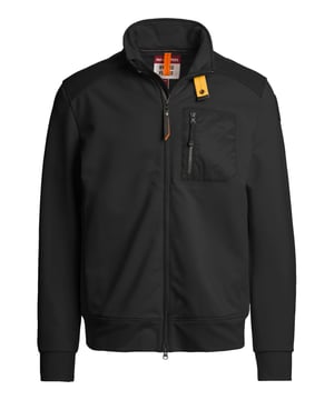 Deze sweatjack verbindt sportieve casualheid met functioneel design. De materiaalmix en de gestikte inzet op de bovenrug zorgen voor een spannende uitstraling en aangename warmte. Een klassieke staande kraag met een opvallende, door de parachutebevestiging geïnspireerde kraagband geeft de look karakter. De tweewegritssluiting biedt flexibiliteit in je dagelijkse leven – of je hem nu open, half gesloten of helemaal dicht draagt. In de zijzakken met rits en de borstzak zijn je telefoon, sleutels en andere essentials veilig opbergbaar. Elastische boorden aan de mouwen en de zoom zorgen voor een perfecte fit bij elke beweging. Subtiele labeldetails en het label op de bovenarm zetten stijlvolle accenten. Het hoogwaardige materiaal belooft een prettig draagcomfort, zelfs bij wisselvallig weer. Of je nu in de stad bent, in je vrije tijd of op een outdoor avontuur – deze jas kan alles aan. Comfort en stijl gaan hier hand in hand!