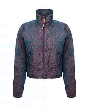 The Ot Ti Men's Crinkle Track Top in purple is made from a unique blend of 62% nylon and 38% polyester, offering both durability and a lightweight feel. The nylon provides strength and resistance to wear and tear, while the polyester ensures moisture-wicking properties and a smooth finish. The crinkle texture adds a distinctive, modern aesthetic, giving the track top a stylish, slightly wrinkled appearance. This top is perfect for both athletic and casual wear, combining functionality with contemporary style. The purple color adds a bold, vibrant touch, making it a standout piece in any wardrobe. Ideal for active lifestyles or relaxed outings, this track top offers comfort, style, and practicality.