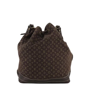 Brand: Louis Vuitton
Model: Noe
Color: Brown
Material: Canvas
Inclusions: no accessories
Dimensions: W 26 cm x H 34 cm x D 19 cm
Serial number: AR1026
Country of origin: France
Condition: AB - good condition.
Outside condition : lose shape  rubbing  slight stain
Inside condition : rubbing  slight stain
Handle condition :  rubbing  lose shape
Corner condition : rubbing
Metal fittings condition : scratches  painting off
Odor : There is keeping(storage) smell.Brand: Louis VuittonType: shoulderMain Material: Canvas
