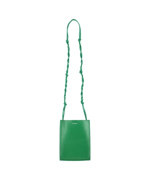 VINTAGE, RRP AS NEW
Elevate your essentials with the Jil Sander Small Tangle Shoulder Bag, crafted from smooth green leather in a minimalist, structured silhouette. Featuring the signature knotted strap and discreet logo detailing, it’s a refined blend of function and modern design. Compact yet statement-making, this bag is perfect for day-to-night versatility.

 Jil Sander Small Tangle Shoulder Bag in Green Leather

Condition: Excellent
Signs of wear: No retail tag, No visible sign of wear., 
Packaging: Dust bag
Color: Green
Material: Leather | calfskin leather
Size: One Size | One Size
Measurements: Width: 30; Height: 190; Length: 140; Handle drop: 0; Strap length: 900
SKU: NAPPUGBBA475353W