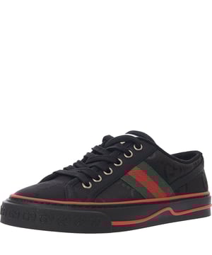 Gucci Women's '+ Net Sustain Tennis 1977 Logo-Embroidered Canvas Sneakers â€“ Black
A sustainable version of the classic canvas sneaker with embroidered logo and eco-conscious construction.
