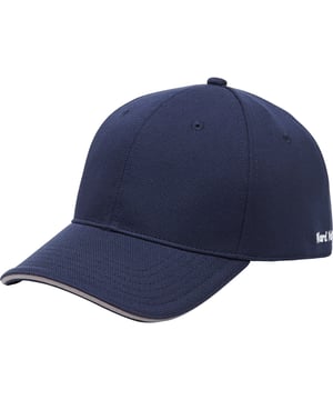 6 panel cap with taped seams