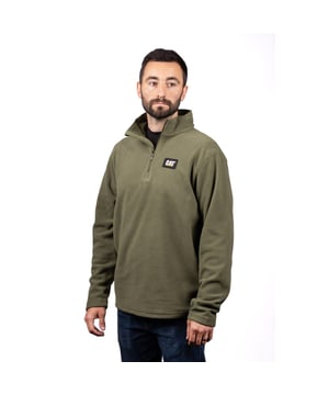 Wanneer je een laag warmte nodig hebt zonder het volume, trek dan de CAT Microfleece Quarter Zip-top aan. Draag het over een T-shirt en onder een buitenjack voor langdurig comfort van de kern.