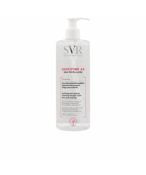 Discover the SVR Sensifine AR Soothing Anti-Redness Micellar Water, a gentle yet effective solution for sensitive skin prone to redness and rosacea. This 400ml micellar water is enriched with moisturizing agents and calming niacinamide, making it perfect for cleansing your face, eyes, and lips while removing makeup effortlessly. Experience soothing relief and visibly reduced redness, leaving your skin feeling refreshed, clear, and balanced. Ideal for daily use, simply apply it to clean skin every morning for optimal results.