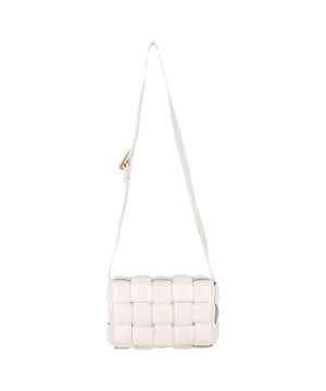 VINTAGE, RRP AS NEW
The Bottega Veneta Padded Cassette in white leather is an icon of modern craftsmanship. Handwoven in the house’s signature intreccio technique and finished with plush padding, this crossbody masterpiece features a gold-finish metal closure and a bonded lambskin lining for a luxe tactile experience. A softly structured silhouette that blends minimalism with quiet opulence.

with dust bag

Bottega Veneta Padded Cassette Shoulder Bag in White Leather
Condition: Very good
Signs of wear: No retail tag, Minor sign of wear or markings., Lightly used but very well maintained. Minor creasing, light worn corners, light scratches.
Packaging: Dust bag
Color: White | ecru
Material: Leather | leather
Size: One Size | One Size
Measurements: Width: 70; Height: 210; Length: 280
SKU: NAPPUGBBA475635W