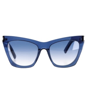 VINTAGE, RRP AS NEW
Make a bold statement with the Saint Laurent 55mm Translucent Cat Eye Sunglasses in Blue Acetate. These oversized sunglasses feature thick, angular frames that create a sleek and modern cat-eye silhouette, perfect for those who want to make an unforgettable impression. Crafted in Italy, the sunglasses are fitted with high-quality CR-39 lenses that offer both style and protection. The translucent blue acetate adds a touch of uniqueness and versatility, making them perfect for pairing with any outfit, whether you're rocking a casual look with a denim jacket or an elegant evening dress. Complete your ensemble with these statement-making sunglasses for a chic, contemporary edge.



Saint Laurent 55mm Translucent Cat Eye Sunglasses In Blue Acetate
Condition: Excellent
Signs of wear:  No sign of wear.
Packaging: None
Color: Blue
Material: acetate
Size: One Size | One Size
Measurements: Width: 150; Height: 50
SKU: NAPPUGBAC461424W