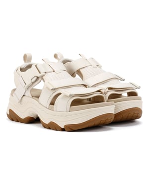 Elevated platform sandals featuring an archival-inspired upper with quick-dry, padded straps for all-day comfort. Crafted with a lightweight EVA footbed and a durable rubberized outsole for reliable traction. Made using 100% REPREVE® recycled polyester webbing a sustainable, eco-friendly choice.