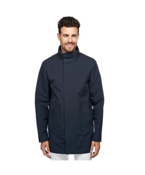 Spherica™ is een lange jas met een minimalistisch ontwerp, vervaardigd uit een zwaar softshell stof met een waterafstotende, winddichte afwerking. Het beschikt over details op de schouder en een gevoerde binnenkant, en wordt geleverd met een noodcapuchon.