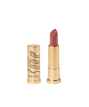 Be your own icon with Bettie Page Beauty. Get that perfect pinup pout with our smooth and creamy satin lipstick. Infused with natural waxes and plantbased oils for a moisturising, longlasting effect on pillowy soft lips. Pair this vegan, crueltyfree lipstick with our HighDefinition Lip Pencil for that iconic look.




Terracotta Mae shade
Ecofriendly
Longlasting formula
Vegan
Crueltyfree




INGREDIENTS: CASTOR OIL\RICINUS COMMUNIS (CASTOR) SEED OIL OCTYLDODECANOL CANDELILLA WAX\CANDELILLA CERA\EUPHORBIA CERIFERA (CANDELILLA) WAX\CIRE DE CANDELILLA MICA VEGETABLE (OLUS) OIL\ OLUS\HUILE VEGETALE ISOPROPYL MYRISTATE BEESWAX\CERA ALBA\CIRE DABEILLE OZOKERITE LANOLIN ALUMINUM OXIDE\ALUMINA BORON NITRIDE CARNAUBA WAX\COPERNICIA CERIFERA CERA\CERA CARNAUBA\CIRE DE CARNAUBA PHENETHYL ALCOHOL TOCOPHEROL HELIANTHUS ANNUUS (SUNFLOWER) SEED OIL TRIETHOXYCAPRYLYLSILANE MAY CONTAIN/ PEUT CONTENIR [+/]: YELLOW 6 LAKE\CI 15985 TITANIUM DIOXIDE\CI 77891 RED 7 LAKE\CI 15850 RED 28 LAKE\CI 45410 BLACK IRON OXIDE\CI 77499 RED 30\CI 73360 RED 21 LAKE\CI 45380 YELLOW IRON OXIDE\ CI 77492 RED IRON OXIDE\CI 77491 RED 40 LAKE\CI 16035 BLUE 1 LAKE\CI 42090