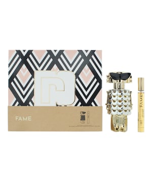 Paco Rabanne Fame 2 Piece Gift Set features Fame Eau de Parfum (80ml & 10ml), a Floral Woody Musk fragrance for women. Launched in 2022, this fragrance is ideal for the warmer seasons and is best suited for day wear. Housed in a classic bottle, it exudes modern femininity with a bold and radiant character.  The fragrance opens with a vibrant fusion of mango and bergamot, delivering a fruity and citrusy freshness. At its heart, the floral elegance of jasmine blends with the resinous depth of olibanum, creating a captivating and sensual aura. The base unfolds into a warm and creamy combination of vanilla and sandalwood, leaving a smooth and long-lasting impression.  Ideal for those who love playful yet sophisticated fragrances, Fame is a radiant and empowering scent that adds a touch of glamour to everyday moments.  
Top Notes: Mango, Bergamot. Middle Notes: Jasmine, Olibanum. Base Notes: Vanilla, Sandalwood.  
How to Apply: 
Apply it to your body's warmest points, such as the crease of your elbows and wrists, to intensify the longevity of the fragrance. Avoid rubbing after application, as this will reduce the longevity of the fragrance. For wrist application, apply the fragrance after hand washing.