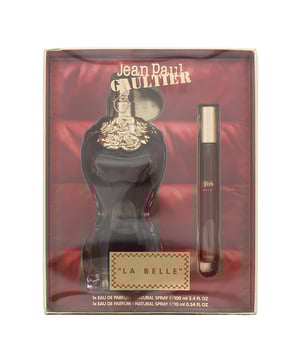 La Belle by Jean Paul Gaultier is an Oriental Vanilla fragrance for women. Launched in 2019, this sensual and addictive scent is perfect for colder seasons and is better suited for night wear. The 2 Piece Gift Set includes a 100ml Eau de Parfum and a 10ml travel-sized Eau de Parfum, making it convenient for on-the-go indulgence. The fragrance is housed in the iconic feminine torso-shaped bottle, known for its curvy silhouette and deep ruby hue.The fragrance opens with a luscious blend of juicy pear and bright bergamot, offering a vibrant and fruity introduction. At its heart, floral notes intertwine with a subtle leather accord, adding an elegant and slightly daring twist. The base is warm, sensual, and lasting, combining vanilla, vetiver, amber, and musk to create a creamy and enveloping trail that leaves a memorable impression. La Belle is perfect for women who love bold, sweet, and seductive scents that feel both elegant and unapologetically feminine.
Top Notes: Pear, Bergamot
Middle Notes: Floral Notes, Leather
Base Notes: Vanilla, Vetiver, Amber, Musk
How to Apply
For best results, apply the fragrance to your body's warmest points-such as your wrists, neck, and the creases of your elbows-where the heat helps to enhance and prolong the scent.
Avoid rubbing the fragrance into your skin after application, as this can diminish its longevity.
If applying to your wrists, reapply after washing your hands to maintain the fragrance throughout the day.