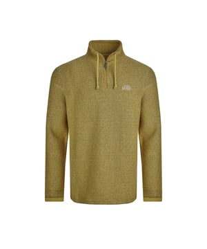 86% organisch katoen, 14% gerecycled polyester. Stof: Macaroni. Ontwerp: Geborduurd, Logo. Merkzakje Pull. Mouwtype: Met lange mouwen. Halslijn: Staande Kraag. Sluiting: 1/4, Metalen Ritssluiting, Dasselhals. Duurzaamheid: Milieuvriendelijk. S: 37 in. M: 40 in. L: 43 in. XL: 46 in. XXL: 49 in. 3XL: 52 in. 4XL: 55 in. 5XL: 58 in.