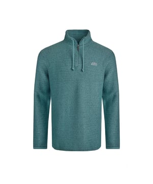 86% Bio-Baumwolle, 14% Recyceltes Polyester. Gewebe: Makkaroni Stoff. Design: bestickt, Logo. Griffplatte mit Warenzeichen. Langärmlig. Stehkragen. 1/4, Metall-Reißverschluss, Krawatten-Kragen. Nachhaltigkeit: Umweltfreundlich. S: 93,98 cm. M: 102 cm. L: 109 cm. XL: 116,84 cm. XXL: 124,46 cm. 3XL: 132 cm. 4XL: 139,7 cm. 5XL: 147 cm.